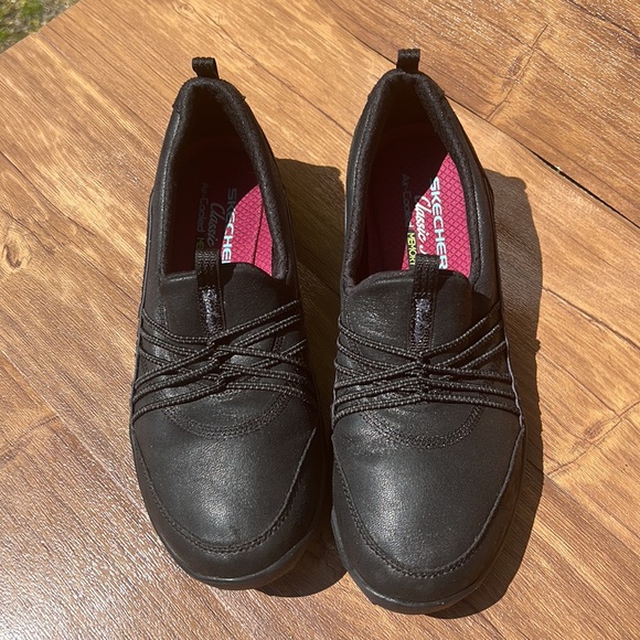 Skechers empress lets be real black slip on shoes sneakers size 6.5 - Picture 2 of 11